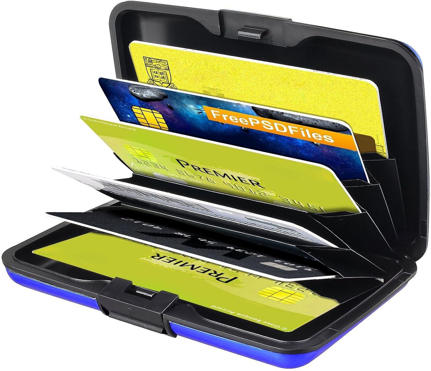 Zodaca Aluminum Coated Pocket Card Case Wallet Credit Card Holder for Men//Women