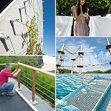 YEYIT 26 Pcs 20M Stainless Steel Wire Rope Kit PVC Coated Cable for Garage Door view 7