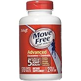 Schiff Move Free Joint Health Dietary Supplement, Advanced Glucosamine Chondroitin 170 Tablets