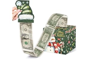 Christmas Party Gifts, Money Box for Cash Gift, Merry Christmas Money Gift Box with Pull Out Card and Cash Holder, Xmas Surpr