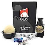 GBS Mens Vintage DE Shaving and Beard Grooming Set