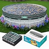 POOLHACKER 10FT Round Pool Cover, Pool Covers for