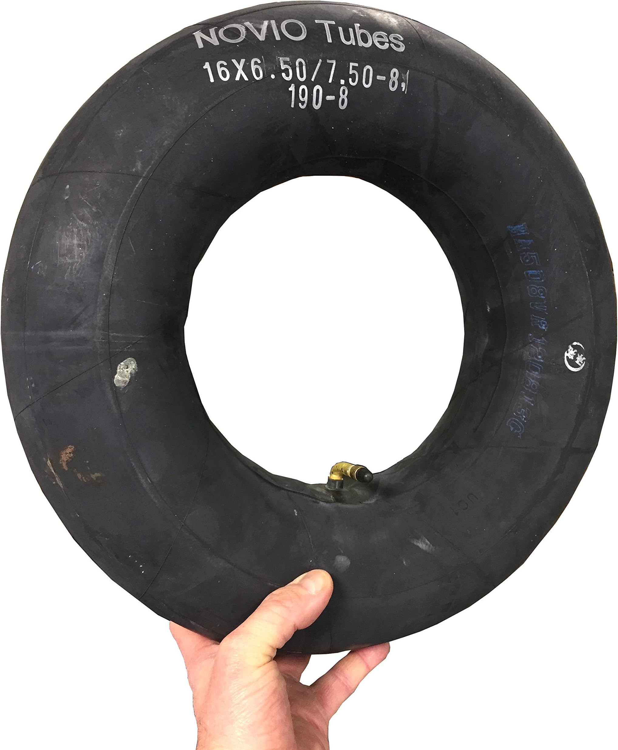 Ride-On Mower Inner Tube, 16 x 6.50 - 8 / 7.50 - 8 (also 190 - 8), Top Quality, Suitable for Tyres on Ride-On Mowers / Lawnmowers with Angle Valve