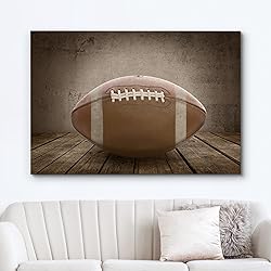 wall26 Canvas Print Wall Art Grunge Retro Football