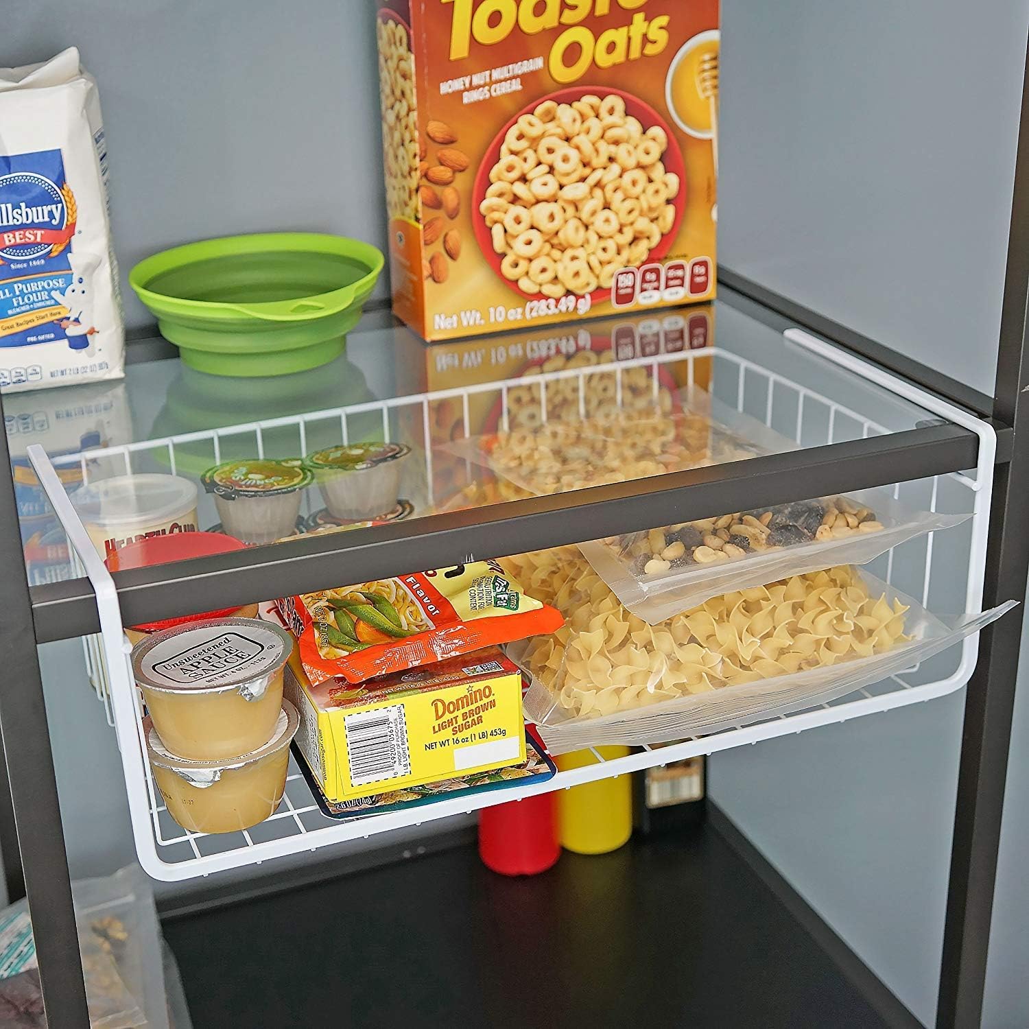 FWQPRA Under Shelf Basket Under Basket Under Shelf Storage