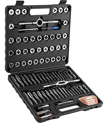 Kit De Troqueles Y Machuelos Métrico Y SAE - Juego De 2 Para Extractor De Tornillos Roto, Ideal Para Mecánicos (Bikemaster)