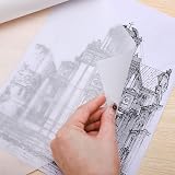 WSICSE Tracing Paper Roll 43cm x 23m for Sewing & Design White Translucent view 4