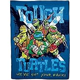 Northwest Nickelodeon's Teenage Mutant Ninja Turtles, 'Tough Turtles Blues' Fleece Throw Blanket, 45' x 60', Multi Color