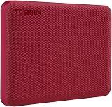 Toshiba Canvio Advance 2TB Portable External Hard Drive USB 3.0 Red HDTCA20XR3AA view 1