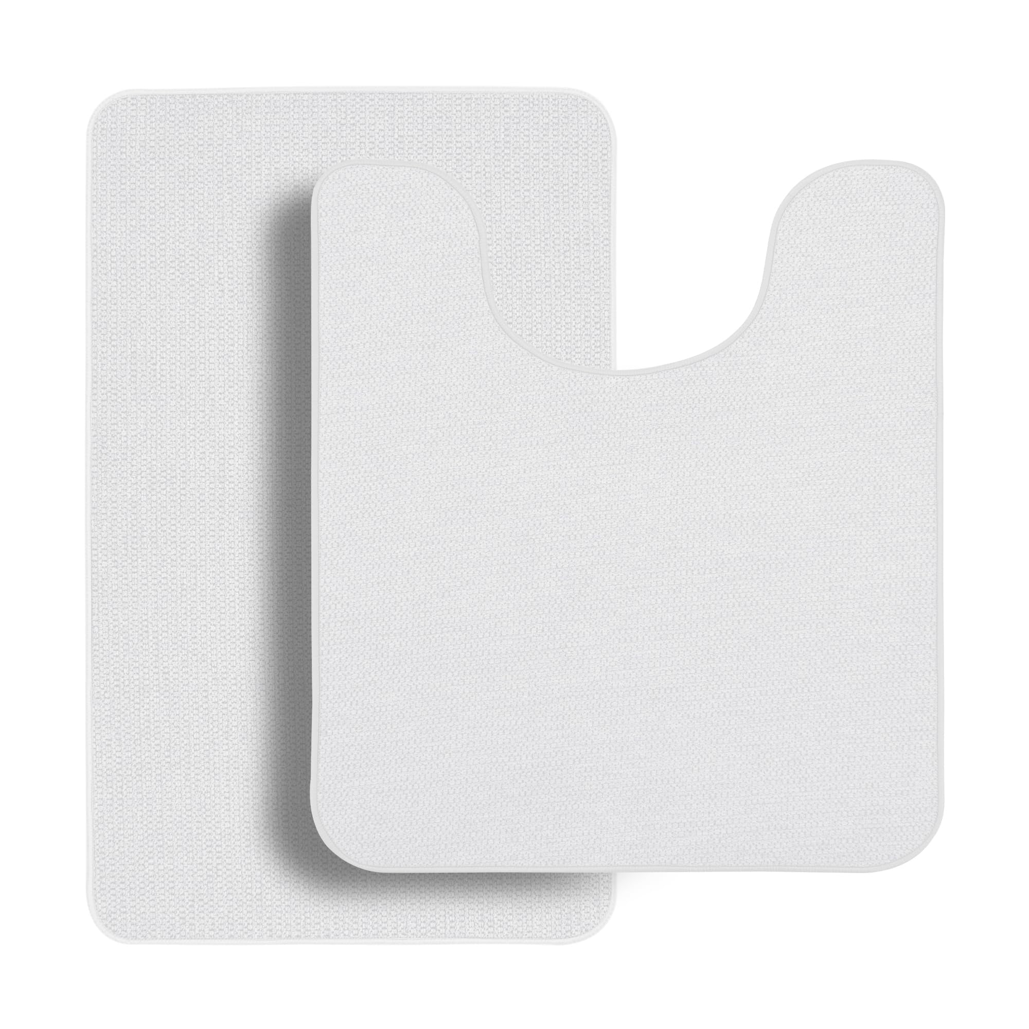 Bosap Bathroom Rugs Set 2 Pieces,Thin Bathroom