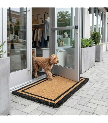 Amazon.com : Calloway Mills Black Border Doormat (36'' x 72