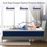 Matoresu Double Mattress 135x190x20cm Gel Memory Foam Removable Cover view 4