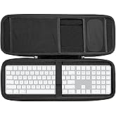 RAIACE Hard Storage Case Compatible with Apple Magic Keyboard + Magic Mouse. (Case Only) - Black
