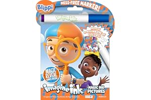 Blippi 20 Page Imagine Ink Coloring Book with Mess Free Marker, Bendon 59090