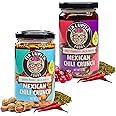 Tia Lupita Mexican Chili Crunch – Salsa Macha, Crunchy Morita Chili Oil | Gluten-Free, Non-GMO, Vegan | Cranberry & Peanut Variety (2 Pack)