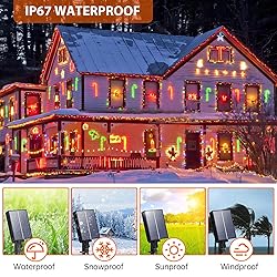 ICRGB Solar Rope Lights Outdoor, 66FT 200 LED IP67
