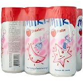 LOTTE Milkis Strawberry Soda Beverage, 8.5 Fluid Ounce (Pack of 6)