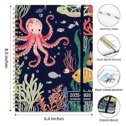 Planner 2025-2026, Monthly and Weekly Calendar