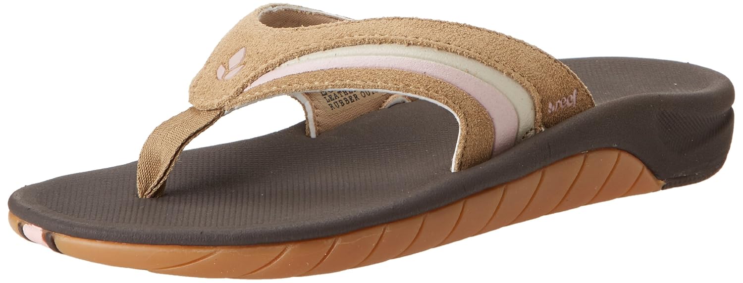 Reef Leather Girls Slap 3 Ladies Sandals Sand R1314SAN Amazon.de Schuhe & Handtaschen