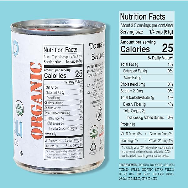 BIANCO DINAPOLI ORGANIC TOMATO SAUCE, 15OZ
