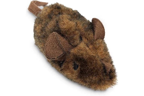 OurPets Play-N-Squeak MouseHunter Squeaking Interactive Cat Toy | Real rodent sound effect, electronic squeaker inside, spark