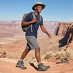 NORTIV 8 Men's Ankle High Waterproof Hiking Boots