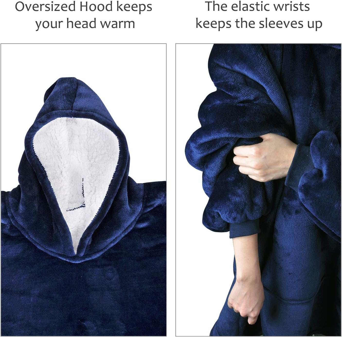 oversized sherpa hoodie sweatshirt blanket