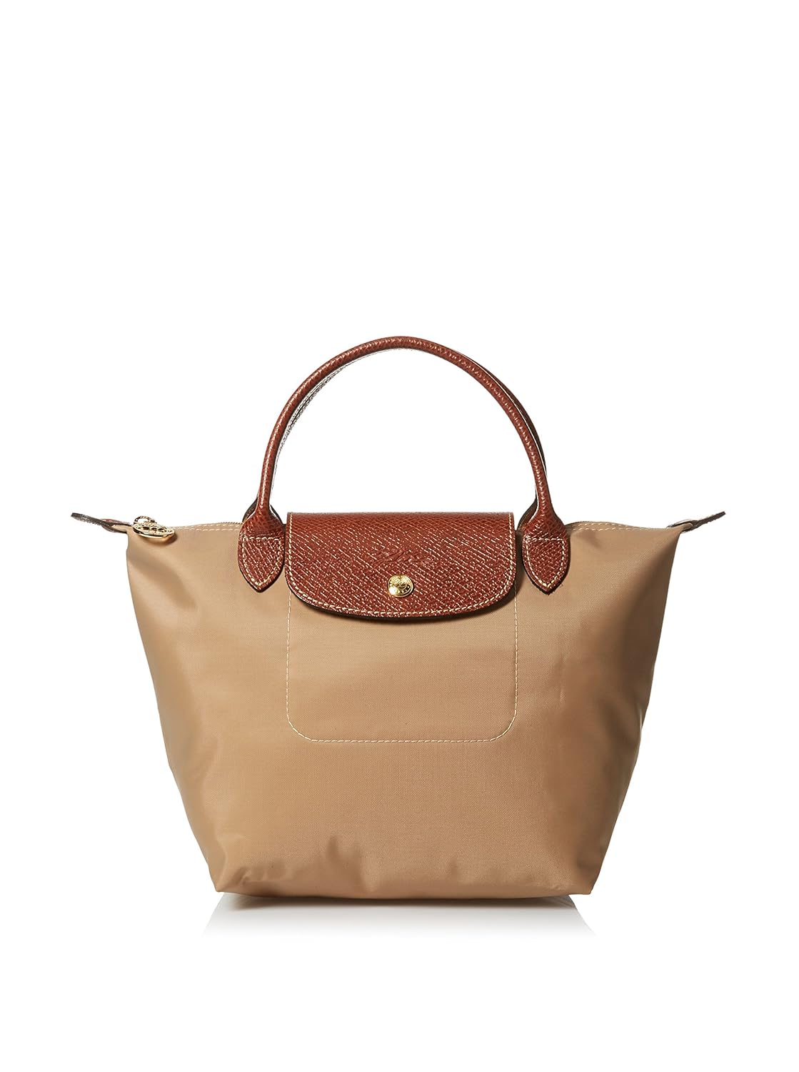 Longchamp Womens Le Pliage Small Handbag Beige Handbags