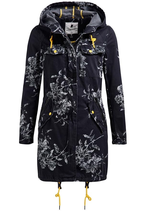 khujo Damen Parka Übergangsjacke Kapuzenjacke