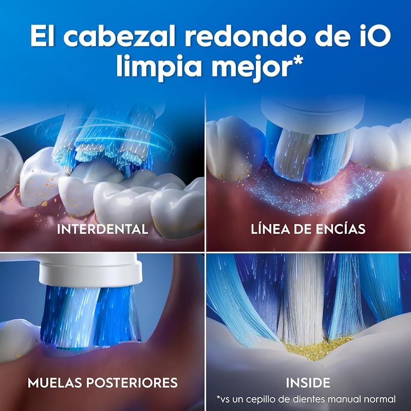 iO 2 Cepillo de Dientes Eléctrico con 1 Cabezal, Rosa Suave