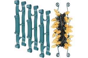 MEETORY Christmas Lights Storage Holder, 10 Pcs Holiday Light Storage for All Purpose Light Cord Wind Up, Extension Cord Organizer Holder, Rope Winder﻿ for Electric Cords Tree Light Garland Beads Up to 100 Ft