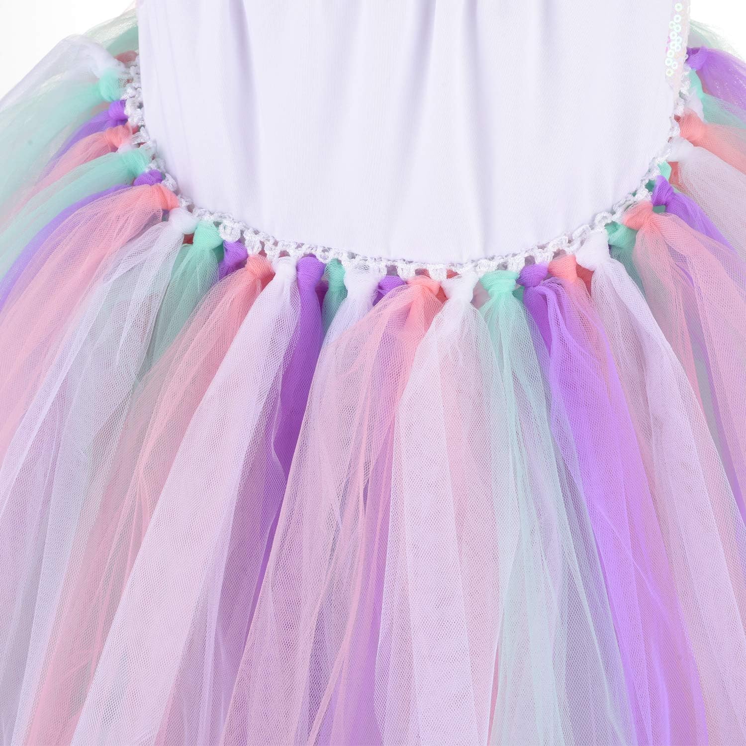 Halloween Unicorn Costumes for Girls with Headband and Wings: Clothing