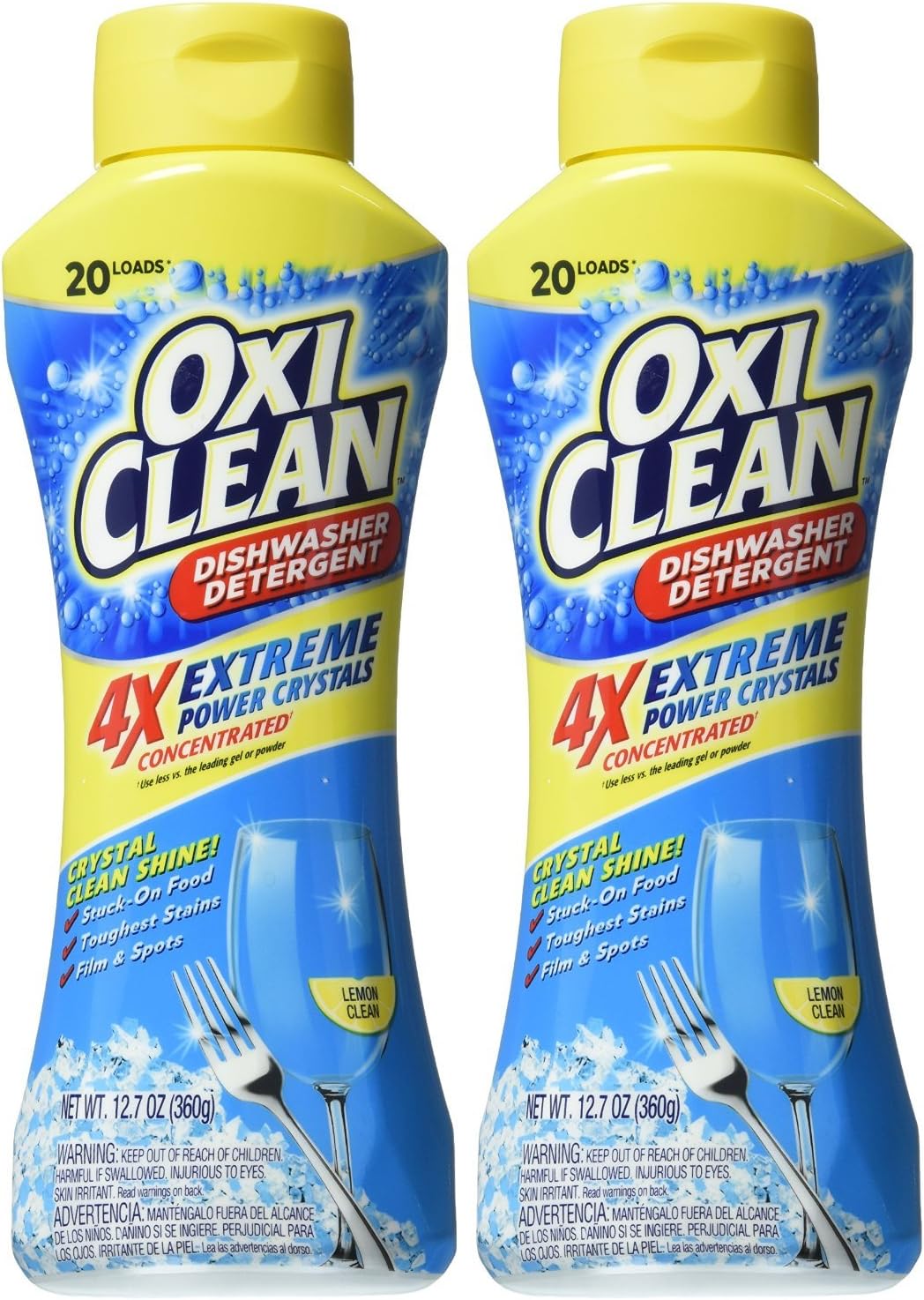 OxiClean Extreme Power Crystals Dishwasher Detergent Lemon Clean 12.7 oz (Pac... Amazon.ca