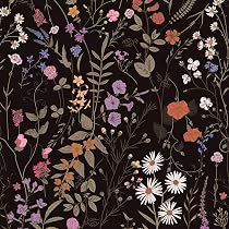 JiffDiff Floral Wallpaper Peel and Stick- Farm Wildwood Daisy