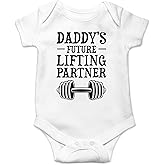 Daddy's Future Lifting Partner - Funny Baby Essentials Bodysuit - Newborn Boy Girl Clothes