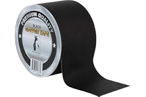 KOLTOSE BY MASH Black Gaffers Tape 3 Inches by 90 Feet Heavy-Duty Cloth Gaffer Tape – Non-Reflective, Water Resistant, Residue-Free Gaff Tape for Indoor and Outdoor Use, Versatile and Multipurpose Cloth Tape