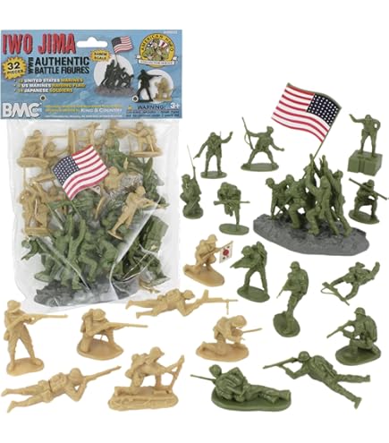 Amazon.com: BMC Classic Marx Japanese Plastic Army Men - 32pc WW2