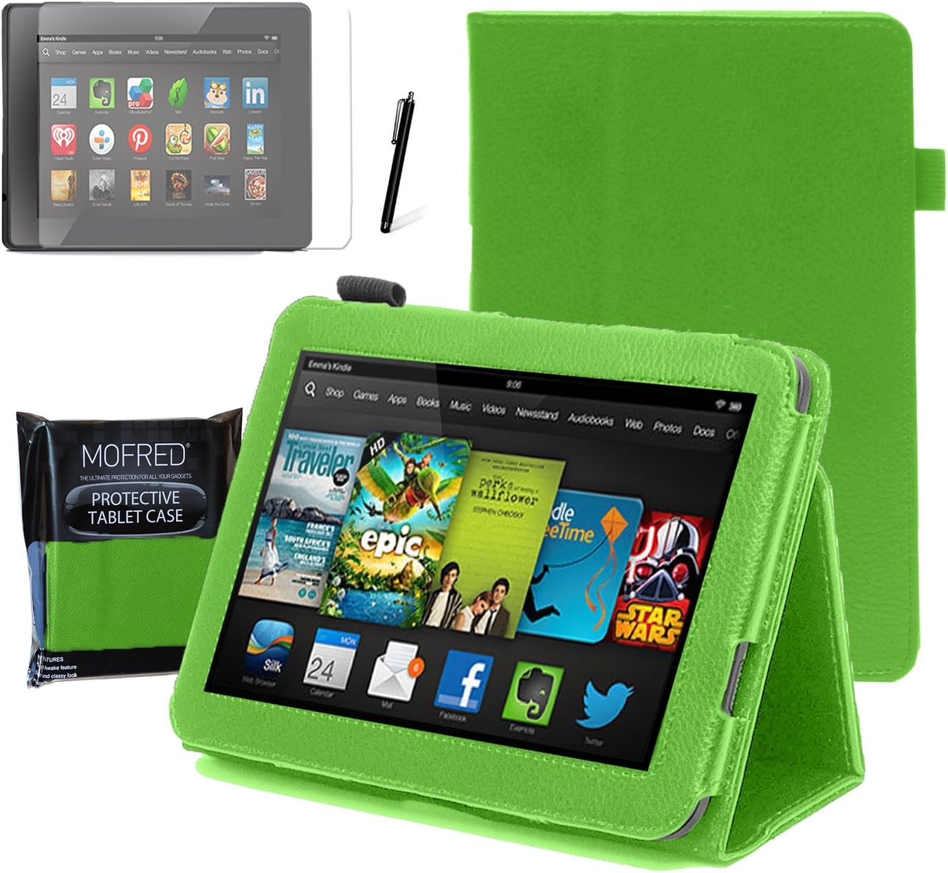 MOFRED® Green Kindle Fire HD 7" Tablet CaseMOFRED® Amazon.co.uk