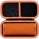 Lebakort Hard Case Compatible with Sony ULT Field 1 Ultra Portable Compact Speaker (Black + Orange Case)