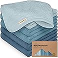 6-Pack Baby Washcloths – Soft Absorbent Viscose from Bamboo Washcloths for Face, Body, Baby Towels for Newborn, Kids, Toddler