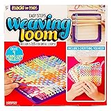 Made By Me Ultimate Weaving Loom, Includes 378 Craft Loops & 1 Weaving Loom  with Tool, Makes 25 Projects, 9 Rainbow Colors of Weaving Loops, Hook 