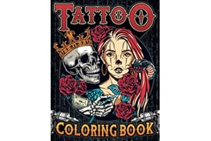 Tattoo Coloring Book: Ultimate tattoo coloring book for adults relaxation with 50 amazing flash & designs | Neo & American tr