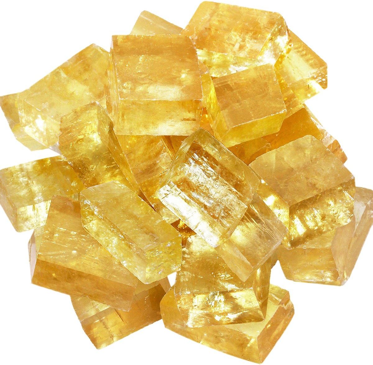 Indoor Fountains & Accessories - Rockcloud 1 lb Natural Healing Crystal for Cabbing,Tumbling,Cutting,Lapidary,Polishing,Reiki Crytsal Healing,Rainbow Orange Optical Calcite