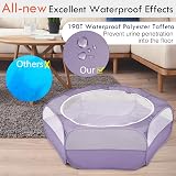 Pawaboo Small Animals Playpen Breathable Waterproof Tent Purple view 4