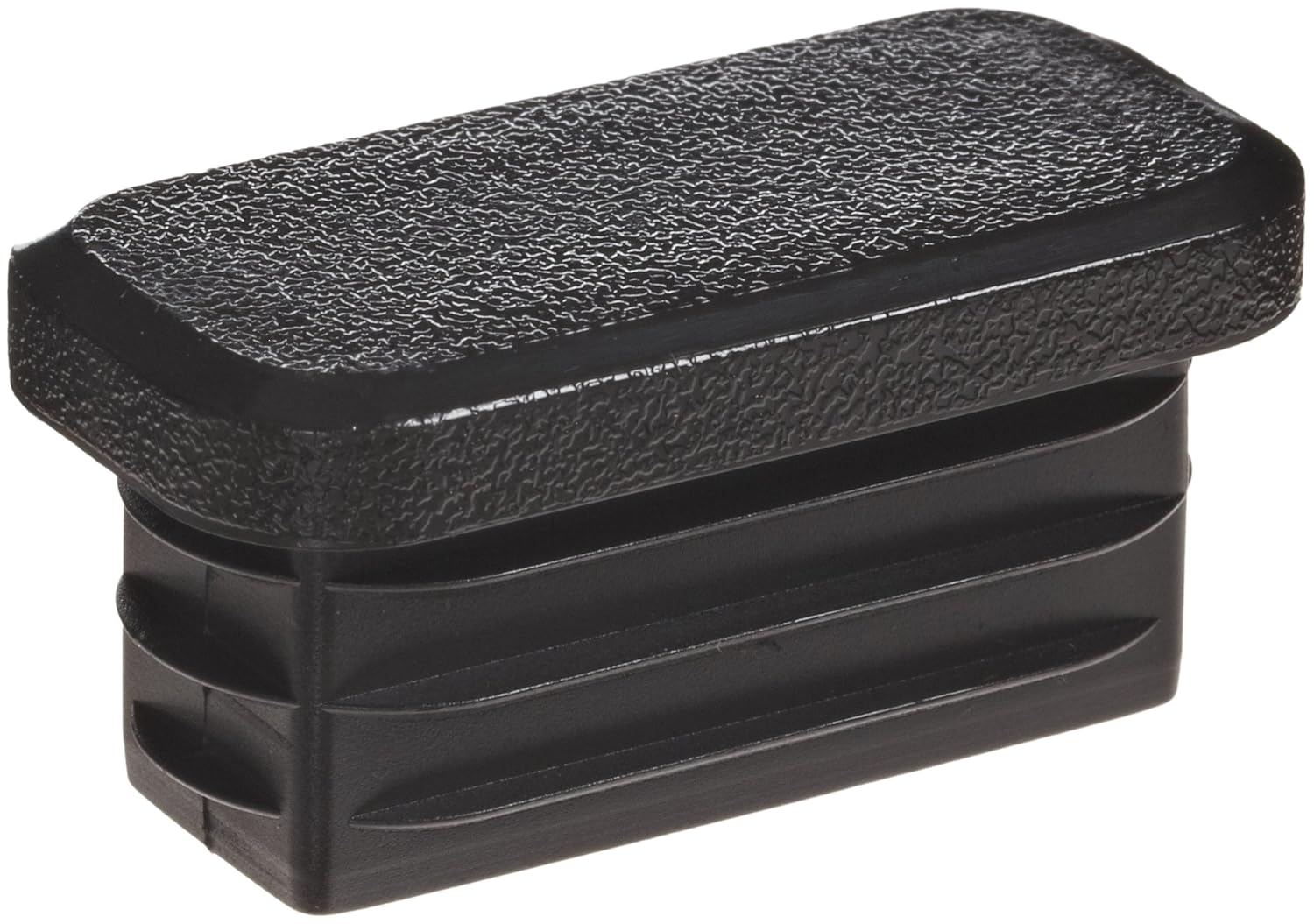 Kapsto 270 R 4020 3 Polyethylene Rectangular Plug, Black, 40x20 mm