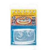 Medium &ndash; Vented Doc&rsquo;s Proplugs &ndash; Clear with Leash &ndash; Reusable Earplugs for Surfing, Swimming, Diving &amp; Water Sports | Blocks Cold Water &amp; Wind | Helps Equalize Pressure | Made in USA