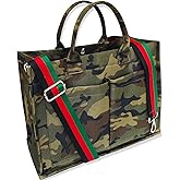 Dyalsa Tote Bags for Women Men, Canvas Handbag Tote Purse Crossbody Bags with Zip Casual Shoulder Bags for Work and Travel