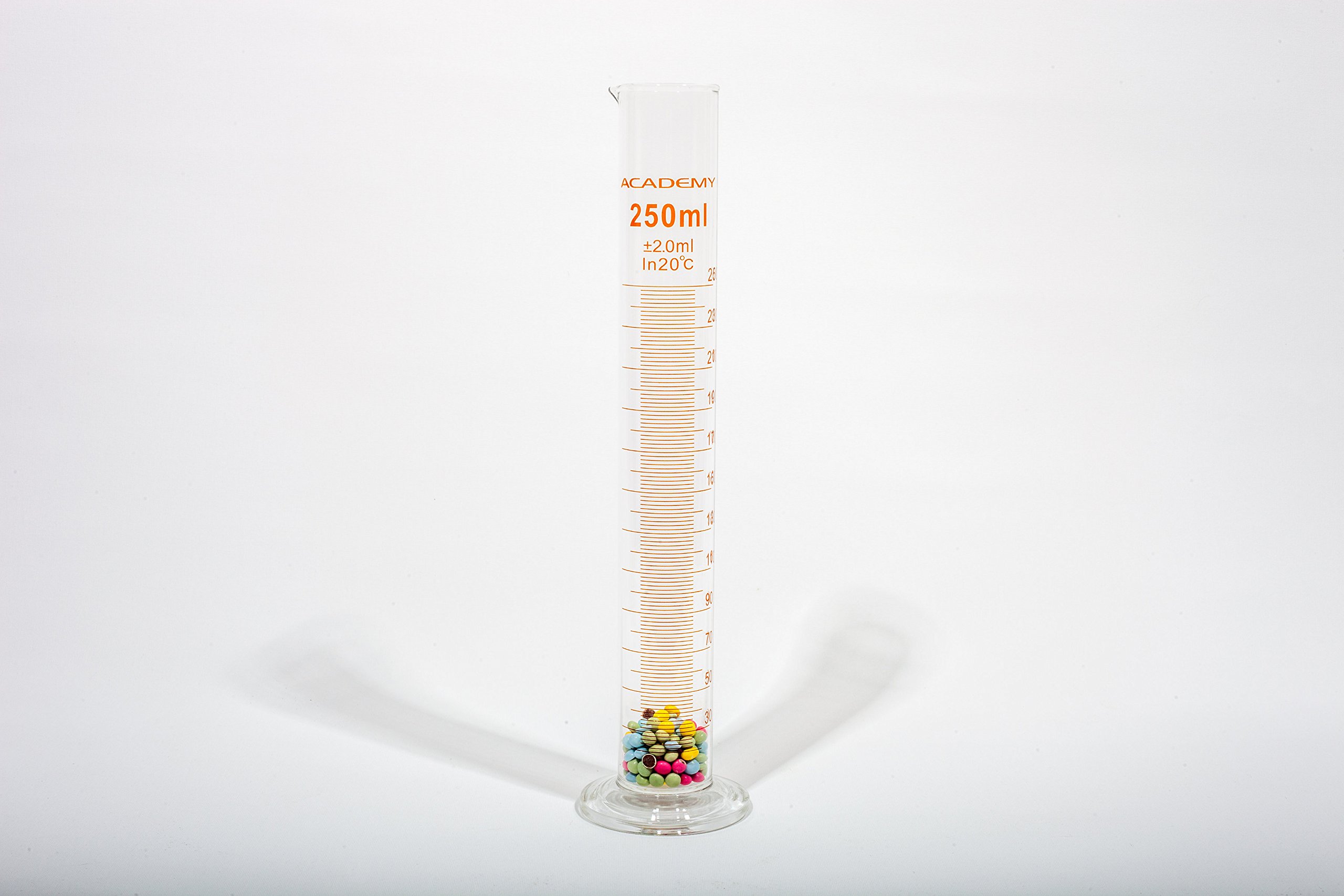 KING SCIENTIFIC GLASS MEASURING CYLINDER (GRADUATED BOROSILICATE GLASS) 250ML