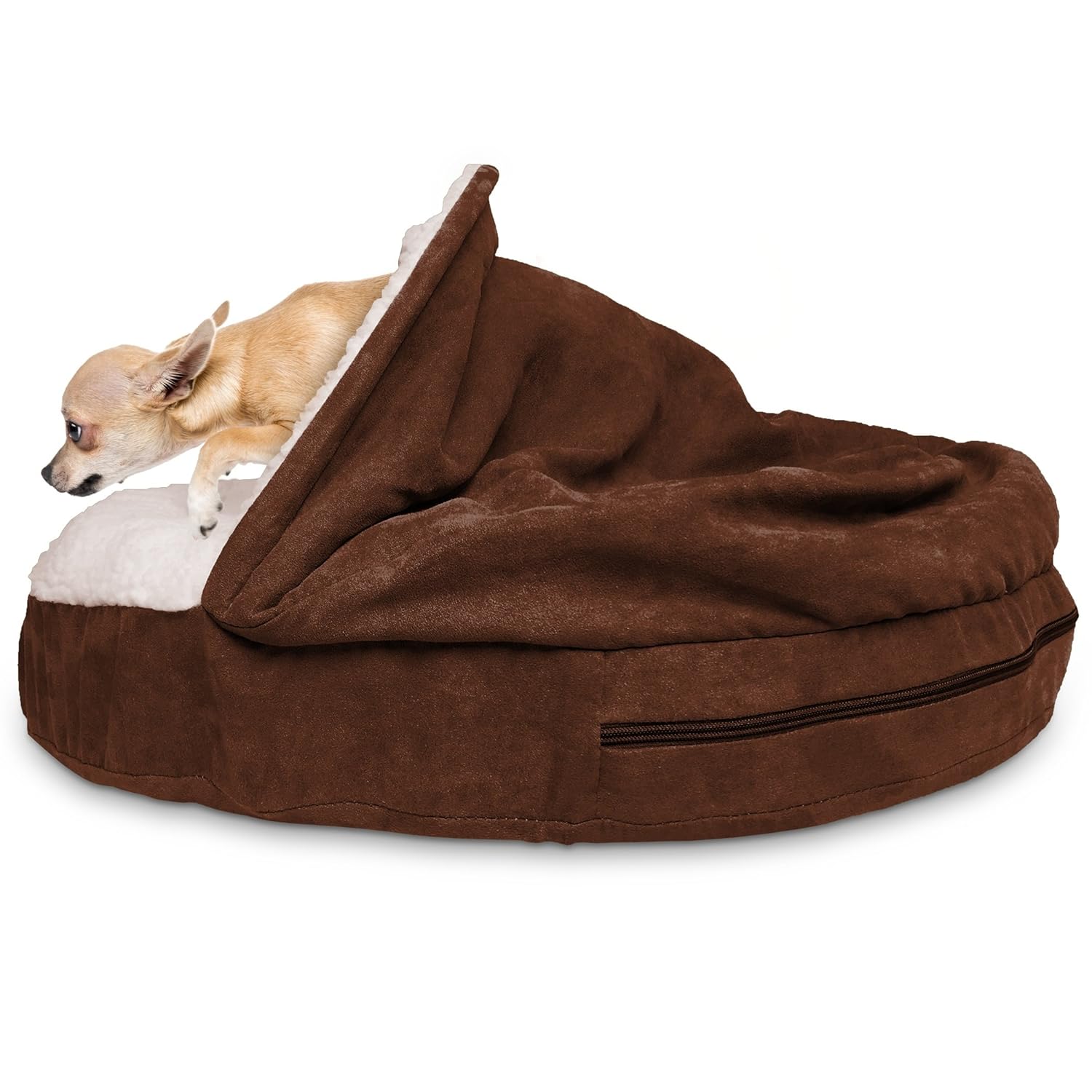 Orthopedic Round Cuddle Nest Snuggery Burrow Blanket Pet Bed For Dogs Cats Furhaven Pet Dog Bed Available In Multiple Colors Styles Pet Supplies Small Animals