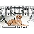 Gtongoko Dog Car Barriers for SUVs, Vehicles, Cars, Trucks, Upgraded Adjustable Heavy-Duty Wire Mesh Pet SUV Barriers Universal-Fit, Car Accessories Safety Travel, 2pcs 51.2In Elastic Ropes Included